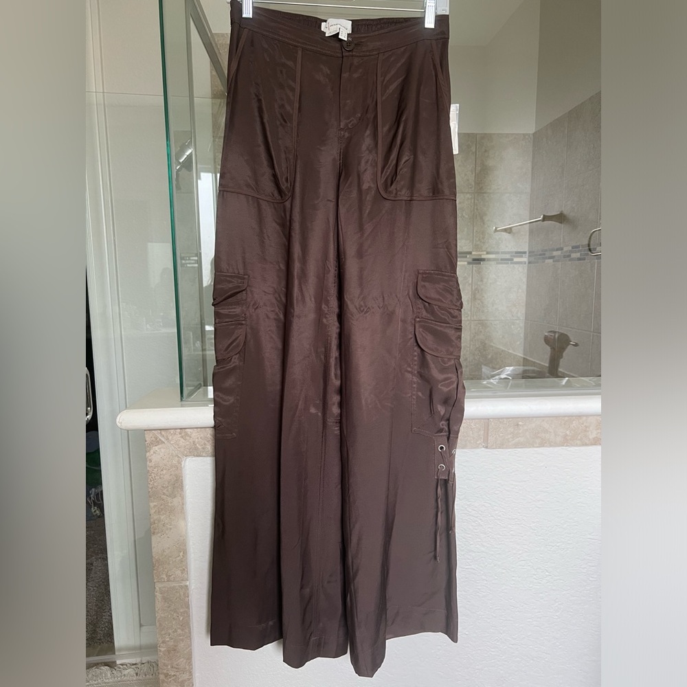 Anthropologie Chocolate Cargo Pants NWT Sz 2